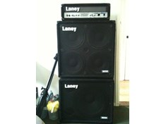 Laney Richter 300w Bass Head with Richter 4x10 and 1x15 cabs.