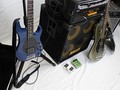 My bass family. Love my gear.