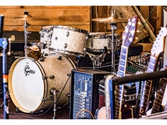 The setup at my wedding. Yes, I played at my own wedding.
Photo by Ben Stout.